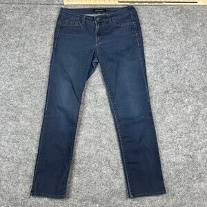 Calvin Klein Jeans Womens 10/32 Dark Wash Blue Denim Stretch Skinny Slim Fit